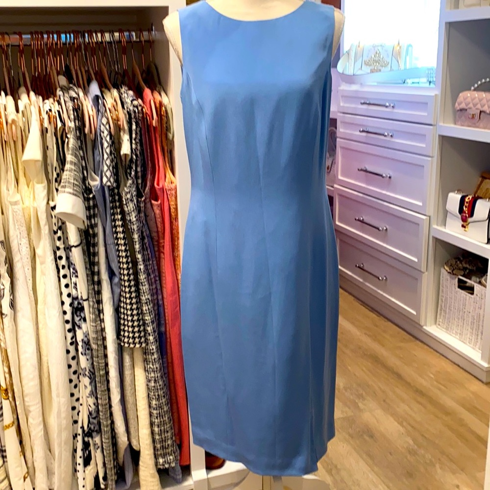 TALBOTS Silk Blue Dress